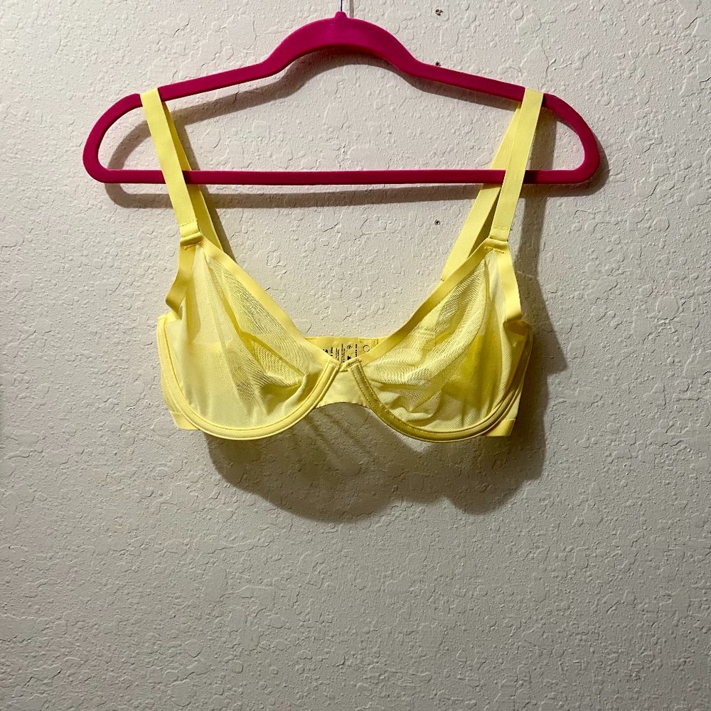 CUUP Plunge Mesh bra